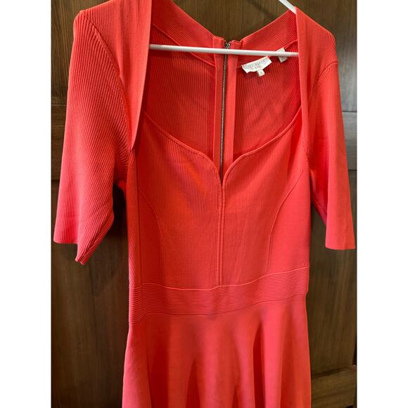 Ted Baker Millly Sweetheart Neckline Dress SOLD OUT ONLINE $249 Size 4 Coral - Picture 4 of 12